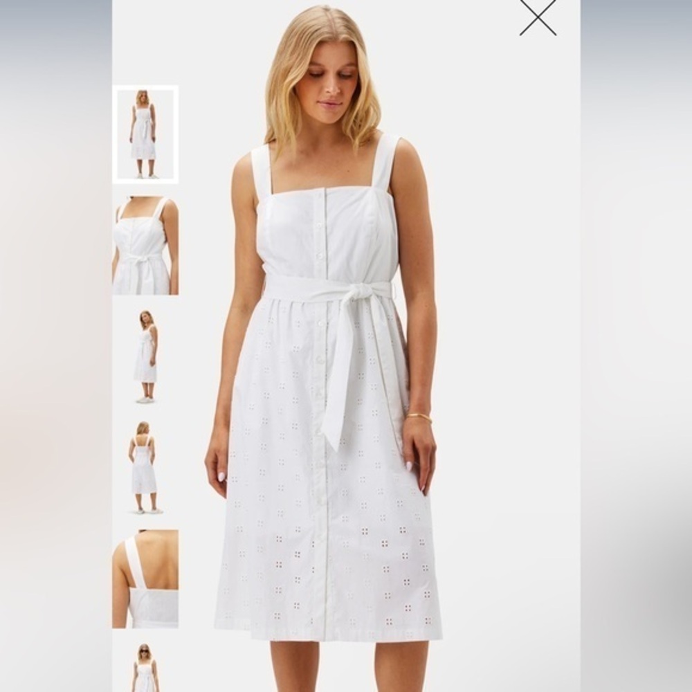 NWT - Amour Vert Organic Cotton Eyelet Dress - Size XL